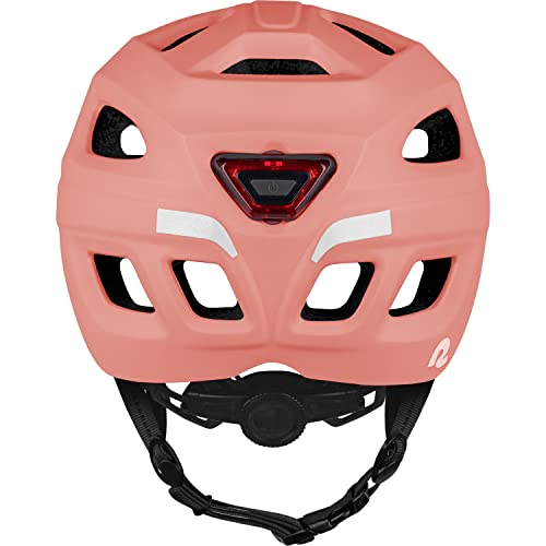 Image of Retrospec Lennon Adult Bike Helmet with LED Safety Light Adjustable Dial & Removable Visor - Adjustable Bicycle Cycling Helmet for Men & Women