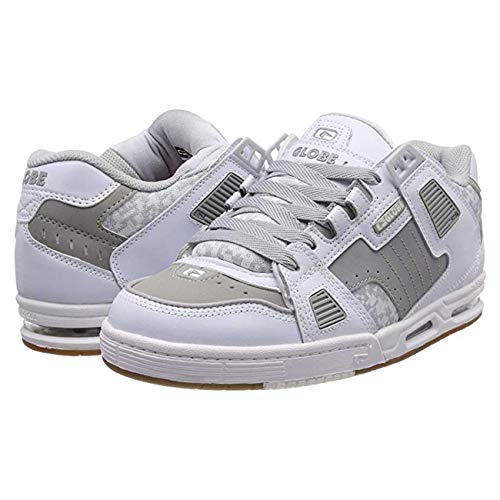 Image of Globe Men's Skateboarding Shoes , Multicolour White Grey Gum , 13 US