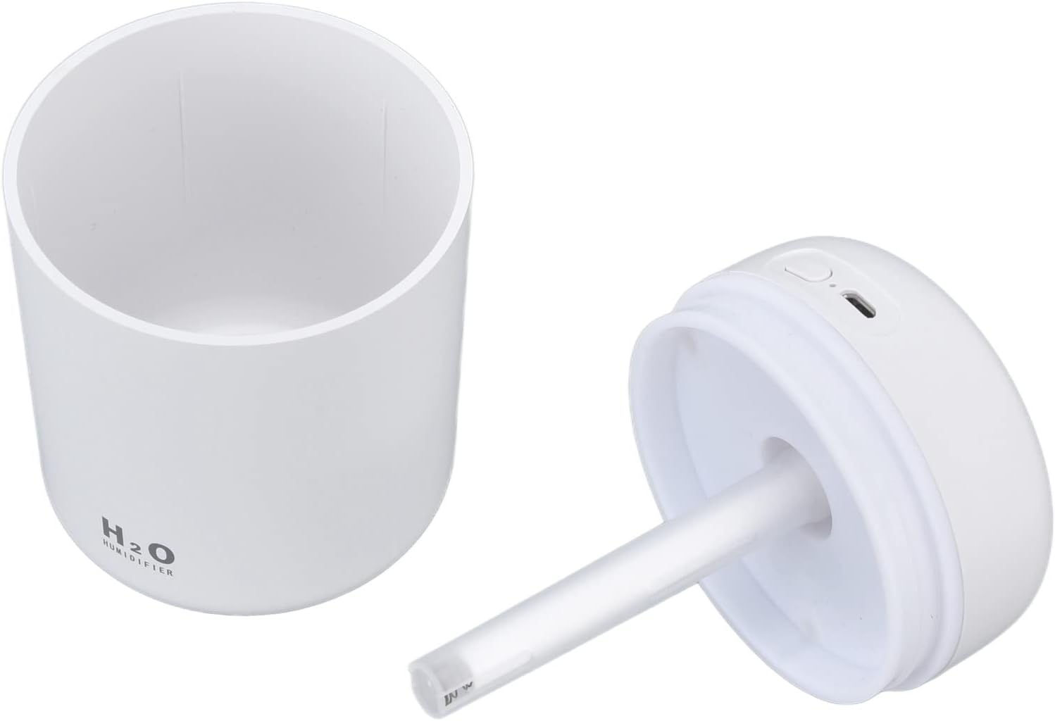 Humidificador de Aire para Automóvil, 30-45L/H Humidificador de Escritorio con Luz Nocturna de bajo Ruido para Sala de Estar para Sala de Estudio