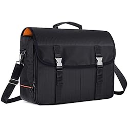 Maletin Cocktail CURMIO Kit de Bartender, Bolsa de Viaje para Botellas de Vino, Bolsa de Mensajero para Juego de Herramientas de Bar, Fiestas en el Patio, Interiores y Exteriores, Negro(Solo Bolsa)