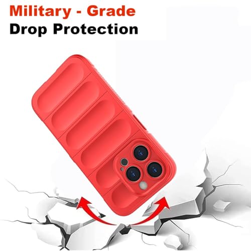 Image of Amazon Brand- Solimo Mobile Cover for Apple iPhone 15 Pro Max | Full Camera Protection | Liquid Silicon Case | Flexible Bumper Case for Apple iPhone 15 Pro Max (Red)