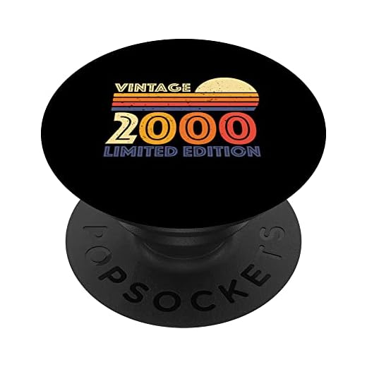 2000 Edición Limitada Cumpleaños Vintage Limited Edition PopSockets PopGrip Intercambiable