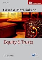 Cases & Materials on Equity & Trusts 0198737653 Book Cover