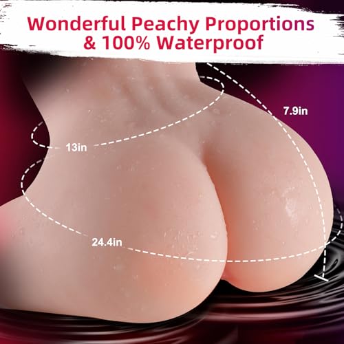 Image of Male Masturbator Male Sex Toys for Men Sex Dolls - 9 Vibration Pocket Pussy 2 Holes Realistic Sex Doll Sex Toy, 5.7 LB APP Lifelike Soft Butt with Vagina Anal Sex Pleasure Automatic Adult Toys Stroker