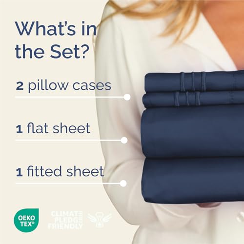 image for CGK Unlimited King Size 4 Piece Sheet Set - Comfy Breathable & Cooling