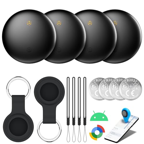 WATSABRO Bluetooth Tracker 4-Pack (Google Find My Device, Android-only)