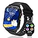 kaacly Kids Smart Watch for Girls Boys Gifts,Smart Watch Kids with 1.83 Inch DIY Face Steps Counter Sleep Monitoring Birthday Gifts Watch for Children 4 5 6 7 8+ (Black)