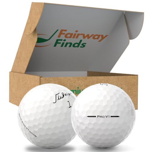 Fairway Finds for Titleist Pro V1 Golf Balls Grade B Used Lake Balls Premium Quality for Golf Practice & Play - 20 pack