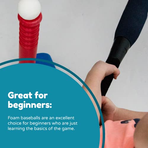 Four Brothers T-Ball Soft Foam Baseballs - Replacement Ball For Little Tikes T-Ball And Fisher-Price Triple Hit #TOP4