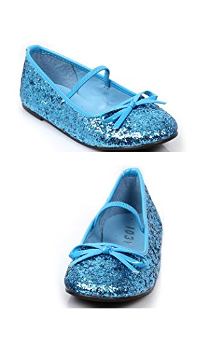 Ellie Shoes 0" Heel Ballet Slipper with Children's. XL BLUG2