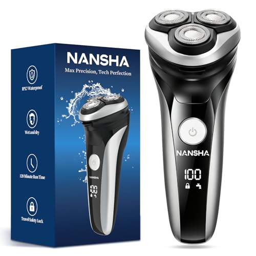 NANSHA Electric Razor with Pop-Up Trimmer