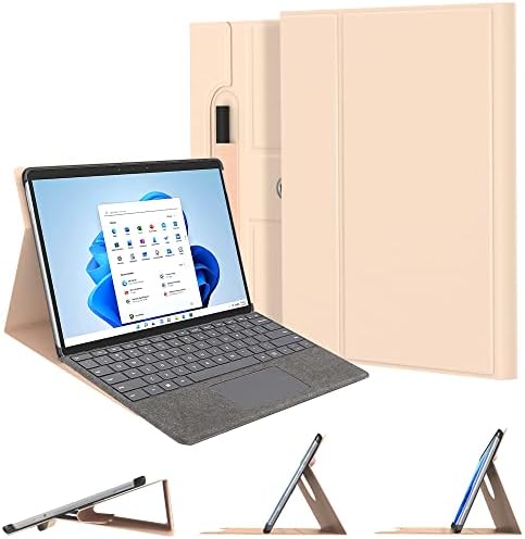 Amazon Com E Net Case Case For Microsoft Surface Pro 8 13 Inch 21 Released Lightweight Multi Angle Rotatable Stand Case For Surface Pro 8 Tablet With Pencil Holder Electronics