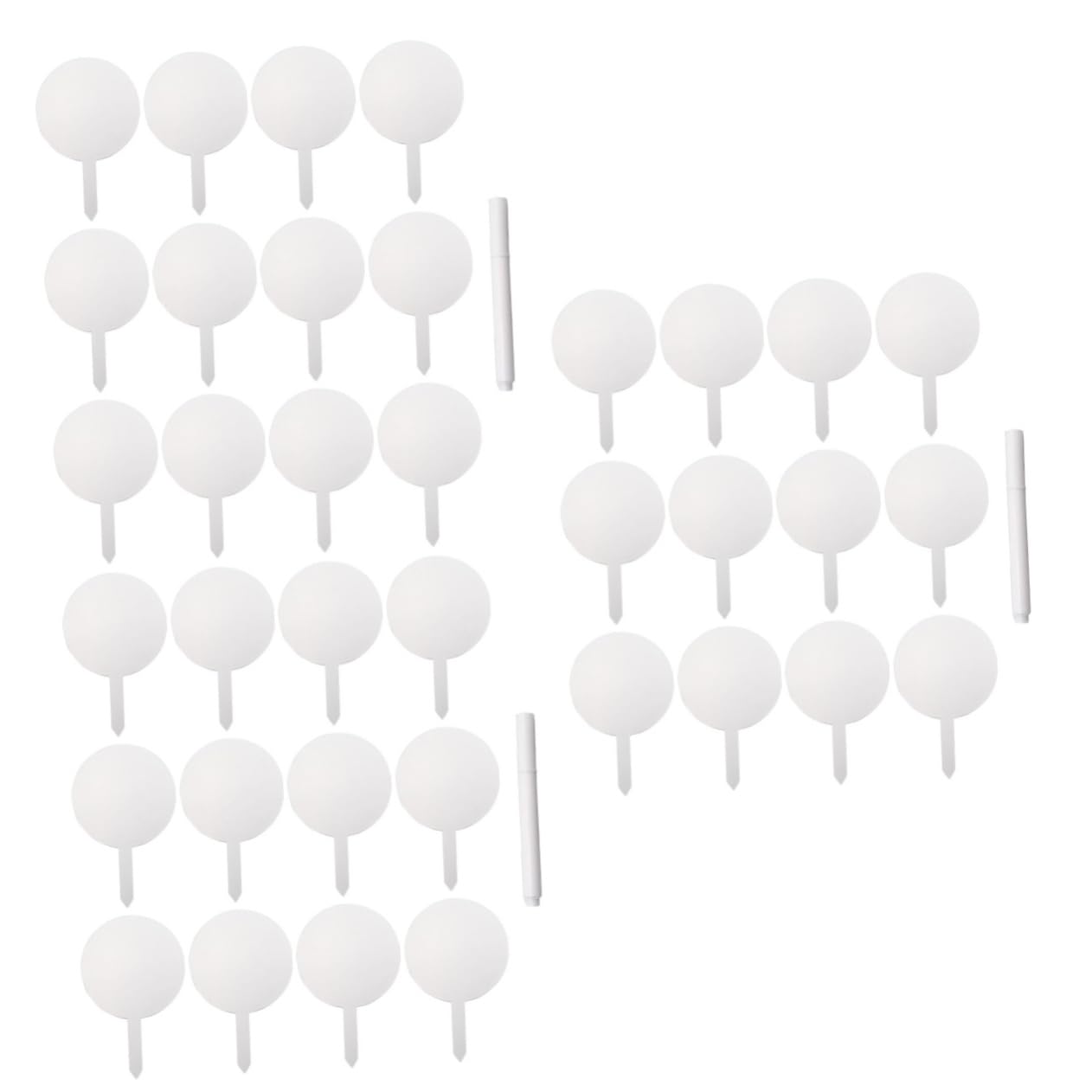 Yardwe 36stücke Pflanzenschilder Aus Acryl Praktische Gartenetiketten Zur Kennzeichnung Von Blumen Töpfen Und Pflanzen Mit Wiederbeschreibbarem Stift Für Einfache Identifikation Und