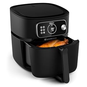 Philips Airfryer Combi 7000 Serie XXL – 8,3L (2 kg), 22-in-1 Airfryer, Wifi Verbonden, Auto-Kookprogramma’s, 99% minder toegevoegd Vet met Rapid CombiAir, HomeID App (HD9875/90)