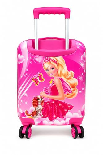 Image of Girl's Polycarbonate Kids Light Weight Brown Baby Printed Abs Trolley Suitcase Bag Travel Suitcase for Kids; Trolley Bag(No-511)