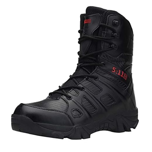 QUICKLYLY Botas para Hombre Calzado De Protección Militares Zapatos Cómodas Antideslizantes De Los Combate Senderismo Al Aire Libre(Negro,45EU)