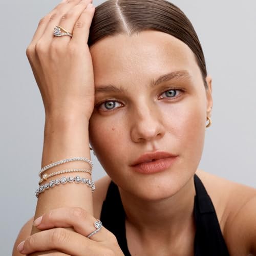 Pulsera PANDORA Timeless 593655C01 de plata y circonitas de 20cm para mujer 5