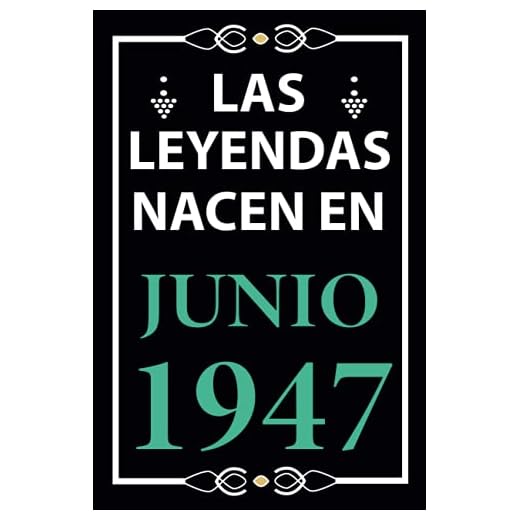 Las leyendas nacen en Junio 1947: Regalo de cumpleaños perfecto para hombre y mujer de 74 años I Cita positiva , humor I Cuaderno , diario , libro de ... I Idea original para el 74 cumpleaños