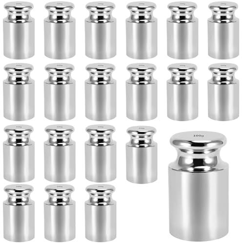 Poids d'étalonnage 100 g M1 en lot de 20 pièces chromées pour balances
