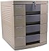 Produktbild Schreibtischlampe Flat File Cabinet Flat File Desktop Storage Box Möbel Archiv Schrank 4 Schubladen, mit Verschluss mit hoher Kapazität speichern kann A4-Dateien