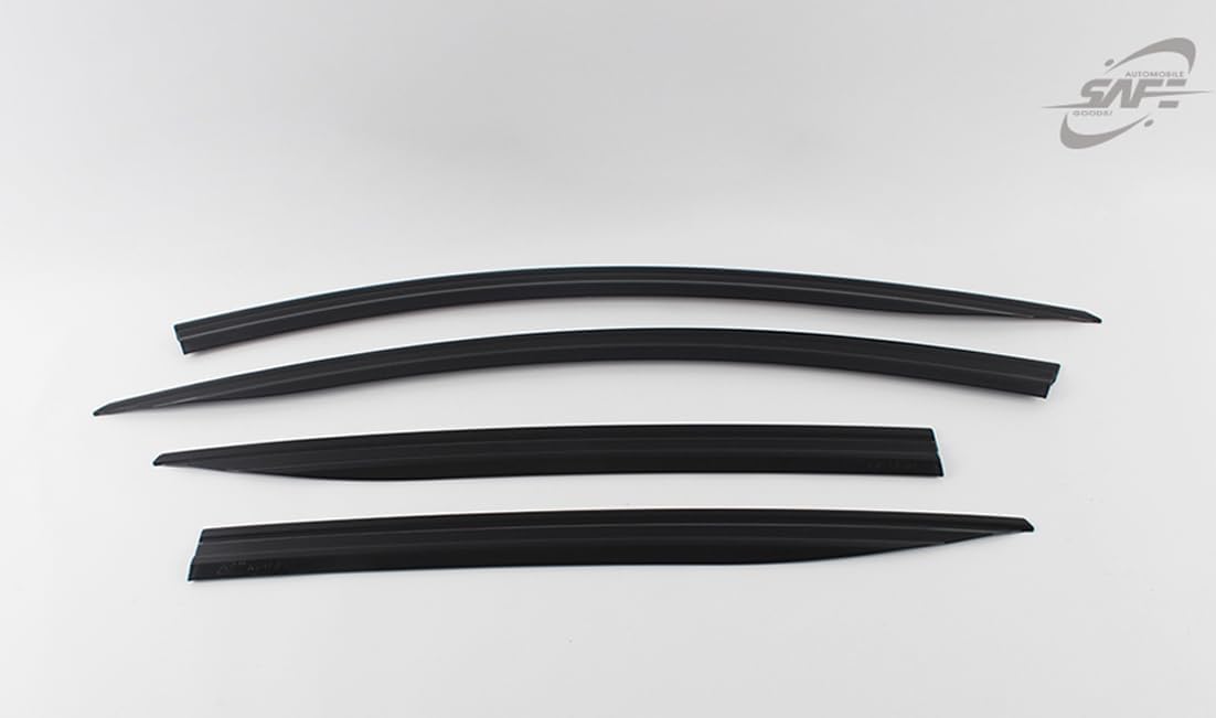 Safe Smoke Window Visor Sun Rain Vent Guard 4 Pcs Set Out Channel Visor Compatible with Chevrolet (Chevy) (Malibu 2016~2024 Smoke)