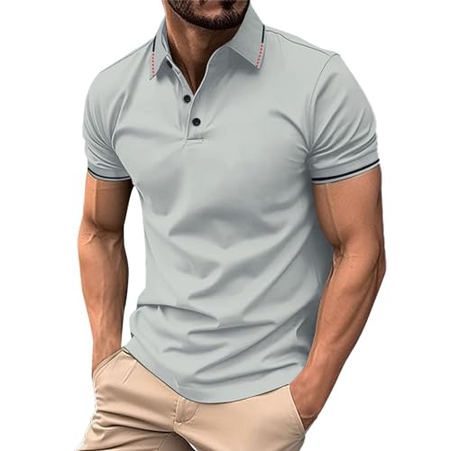 Polo en tricot anti-transpiration homme coupe droite et ajustée
