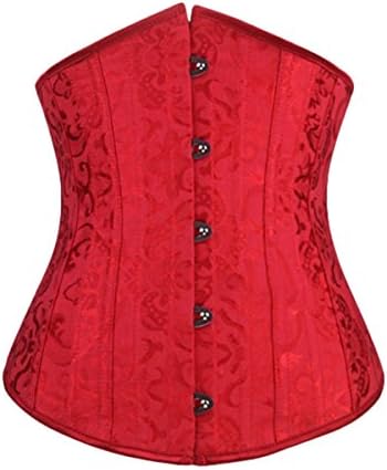 GoodmanShop Sue Shop Womens Jacquard Boned Corset/Bustiers Waist Trainer Shapwear