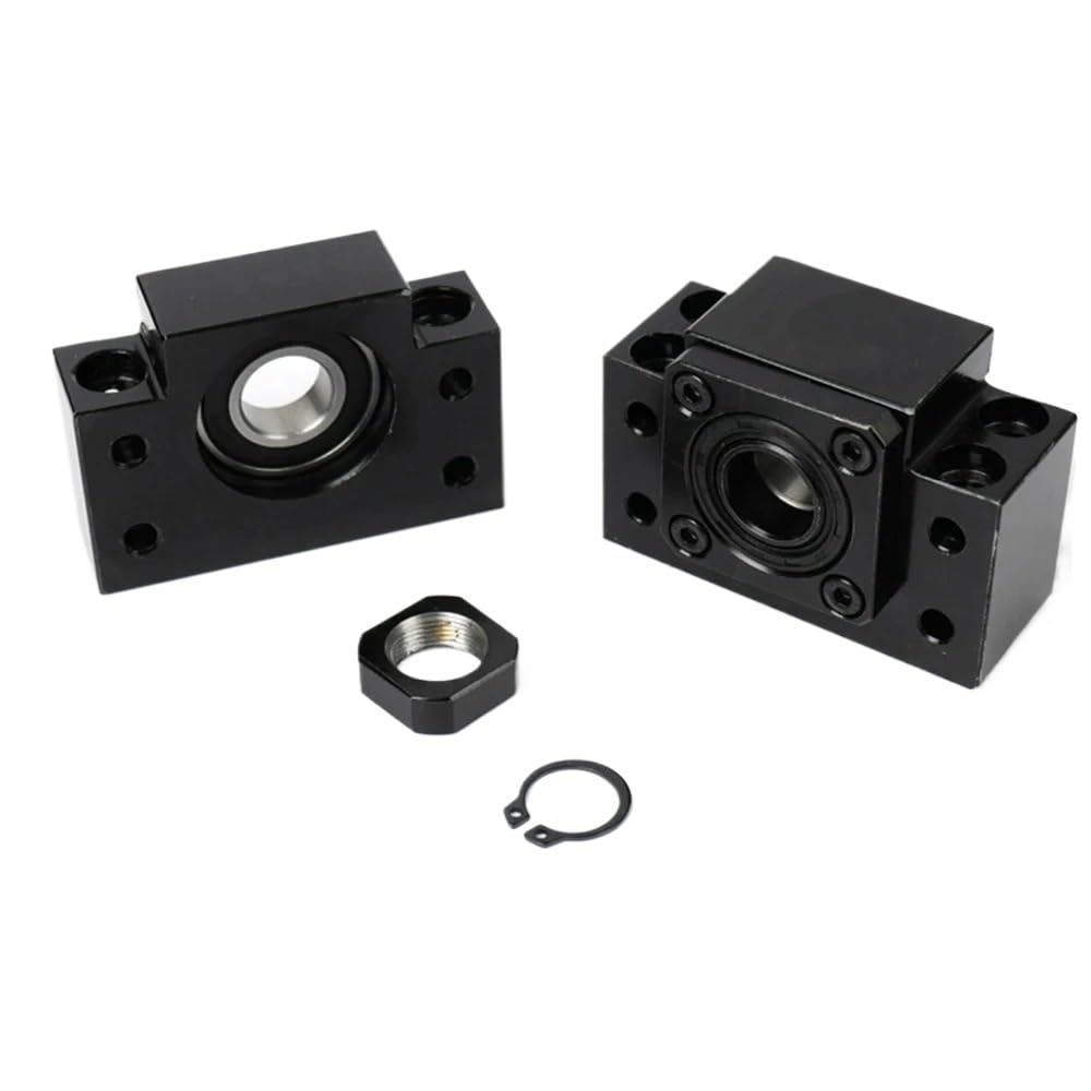 Ball screw, motion ball screw l Set BK10 BF10: 1 piece and BF10 for end support spindle balls SFU1204, CNC parts BK/BF10