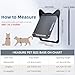 Pet Screen Door for Small Dogs & Cats - Heavy Duty Magnetic Lockable Flap, Inside Door 8.59x6.62inch, Easy Install for Sliding Glass/Patio Doors Screen, Scratch-Resistant & Security Latch (Size M)