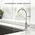 Hiqufet Drinking Water Faucets for Kitchen Sink, Stainless Steel Water Filter Faucet for Reverse Osmosis or Water Filtration System, RO Bar Sink Faucet, Brushed Nickel