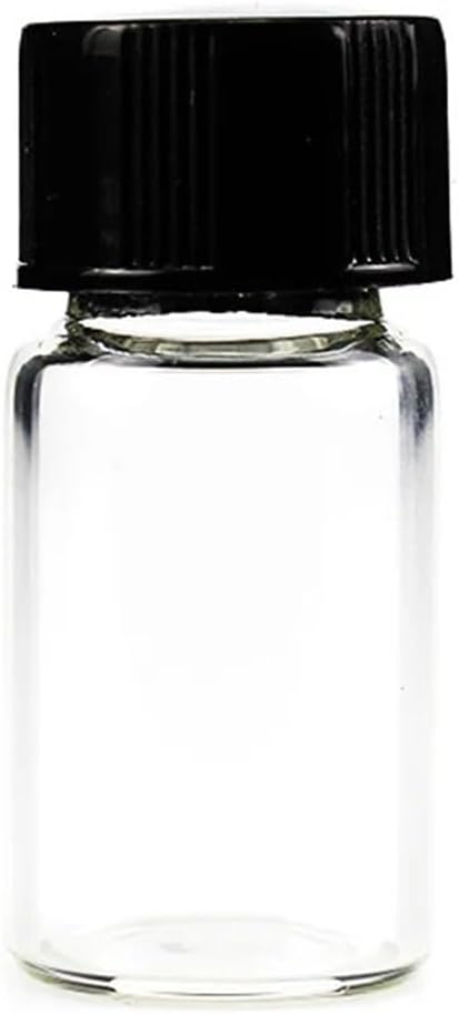 Glassware Labware 3ml To 50ml Transparent Clear Glass Sample Bottles Essential Oil Bottle Lab Vial Container(3ml 100pcs)