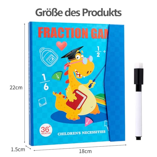 Bruchrechnen Material Magnetisch,Bruchrechnen Montessori-Material,Mehrfarbiges Bruchrechnen Lernen,Bruchstreifen,Mathe bruchrechnen material,Demonstrator Magnetische,Bruchrechnen Lernen Kinder