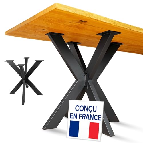 NEXT LEVEL - Pied de Table Metal | 71x71x74cm, Profil