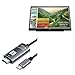 BoxWave Cable Compatible with HP EliteDisplay S14 - SmartDisplay Cable - USB Type-C to HDMI (6 ft), USB C/HDMI Cable - Jet Black