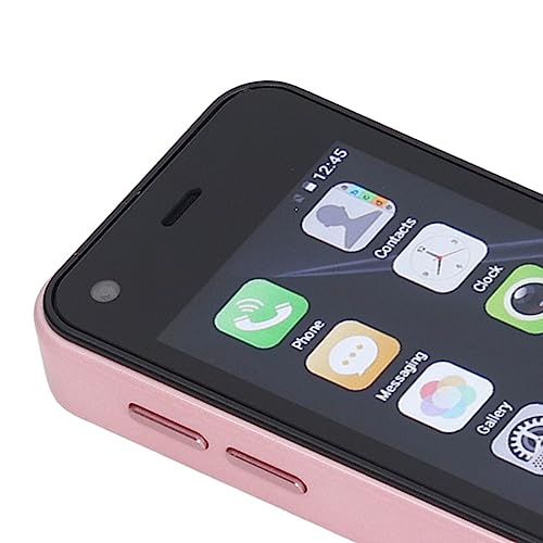 Dual SIM Mini Smartphone med GPS och Skyddsfodral för Barn (Rosa)