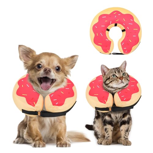Image of MIDOG Inflatable Dog Cone, Donut Recovery Collar After Surgery, X-Small
