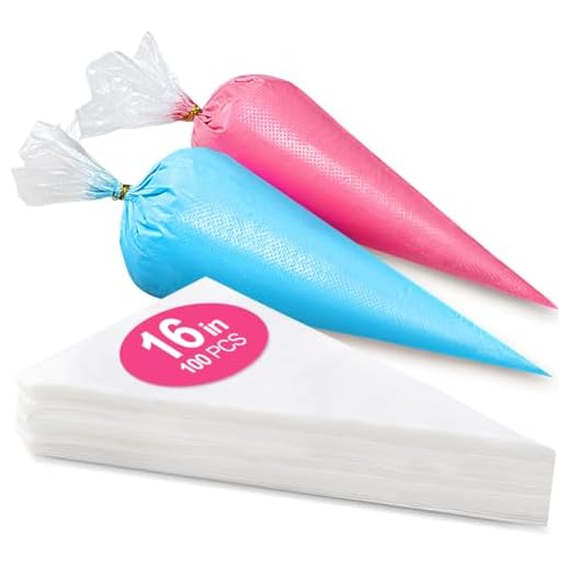 16 Inch Piping Bags Disposable, 100Pcs Large Pastry Bags, Frosting Bags, Cake Decorating Bags, Decorating Bags Large Piping Bags, Decorating Bags