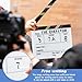 Acrylic Film Clapboard 10.5x11.7inches - Director Clapper Board with 2 Erasable Markers, Studio Clap Board for Film/Video/Photo Shoots, Classic Movie Prop Decor for Parties/Events