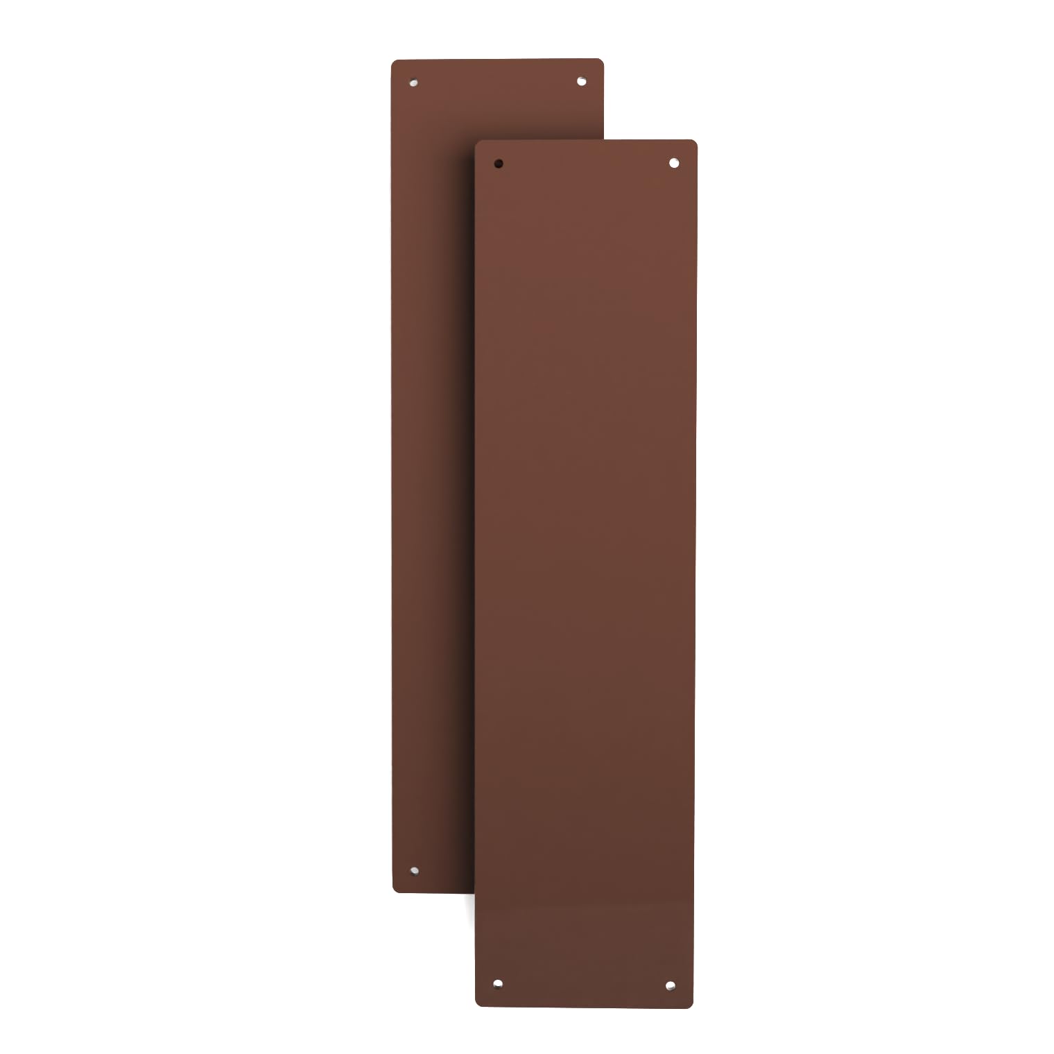 Door Finger Plate with Screws (2, Brown)