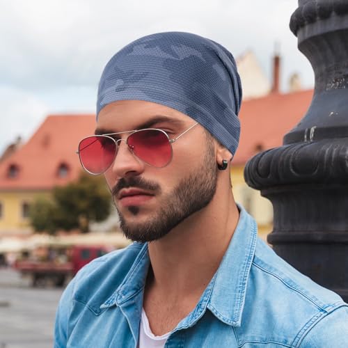 Image of WTACTFUL Cooling Skull Caps for Men Women - Lightweight Breathable 3D Mesh Running Caps for Cycling & Summer