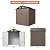 IRONCK 5.7x5.7FT Outdoor Storage Shed, Metal Garden Tool Shed with Breathable Vent and Lockable Doors, Outside Storage for Backyard, Poolside, Patio, Brown