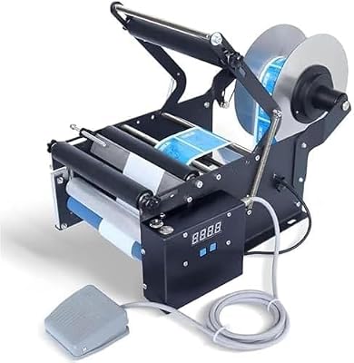 SENODON High-Speed Bottle Labeler, Round Container Labeling Machine, Delivers Fast Application 30times per Minute to Boost Packaging Output. Designed for Round Glass & Metal Bottles