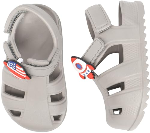 Best Toddler Sandals Boy: Comfy & Stylish Picks for Summer 15 ChayChax Toddler Classic Fisherman Sandals Boys Girls Closed Toe Water Pool Beach Sandal Naturally Splay,Grey,5 Toddler