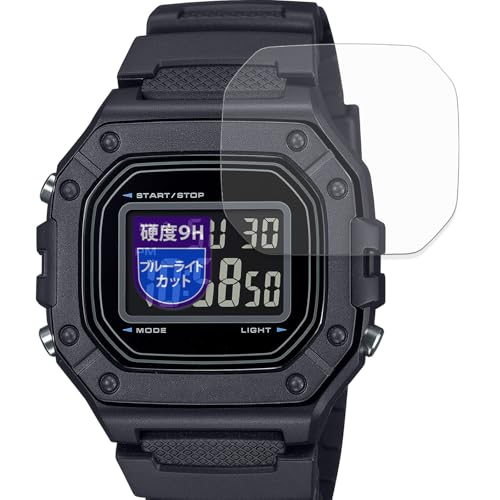MotoMoto �t�B���� CASIO Collection STANDARD W-218H �V���[�Y (2���Z�b�g) �p 9H (�����K���X �����̍��d�x) �ی�t�B���� �u���[���C�g�J�b�g �������Ŕ����� ���{��