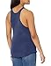 American Apparel Women's Tri-Blend Sleeveless Racerback Tank, tri-Indigo, Large