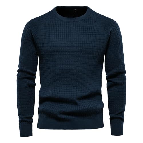 Suéter a cuadros masculino tejido fino de otoño invierno 6