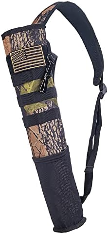 RZAHUAHU Archery Arrow Quiver for Arrows Holder Adjustable Hip and Back Bow Hunting and Target Practicing Accessories with Molle Tactical System for Kids and Adults Shooting Storage Arrow Bags