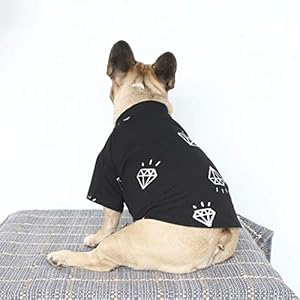 iChoue-French-Bulldog-T-Shirts-Clothes-for-Medium-Dogs-Large-Frenchie-Pug-English-Pitbull-Boston-Terrier-Black-Diamond-L - Cucciolini Doodles   iChoue-French-Bulldog-T-Shirts-Clothes-for-Medium-Dogs-Large-Frenchie-Pug-English-Pitbull-Boston-Terrier-Black-Diamond-L