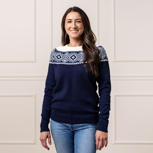Image of Hope & Henry Women's Classic Long Sleeve Pullover Sweater