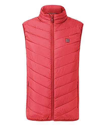 YFNT Gilet Chauffant Homme et Femmes, USB Chargement Chauffante Vêtements,Hiver Chaud Thermique Chauffés Veste pour Activités de Plein Air Chasse Randonnée en Ski Pêche Camping, Lavables